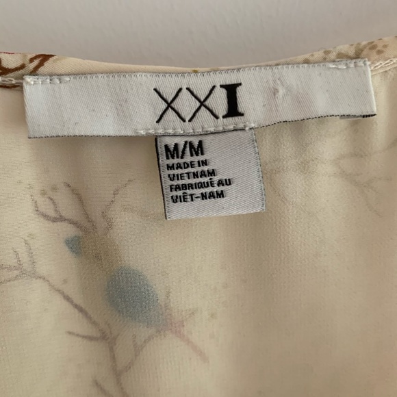 XXI bird flounce sleeveless top - Picture 4 of 4